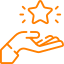 Hand holding star icon representing the performance rewards and recognition programs for Indeed vacancies Somerset West
