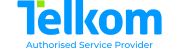 Logo of Telkom. DSL Telecom is an Authorised Telkom Service Provider.