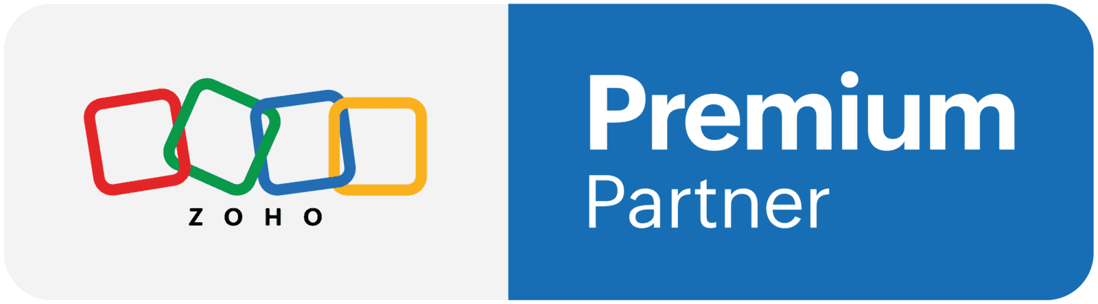 Logo of Zoho. DSL Telecom is a Zoho Premium Partner.