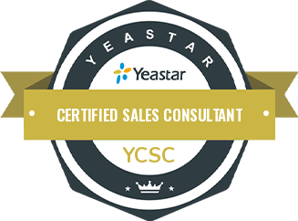 Yeastar Certified sales consultant P-Series Cloud Edition certificate awarded to DSL Telecom